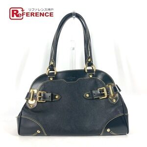 Louis Vuitton Suhali Studded Radiu Shoulder Bag Handbag Leather Noir Black